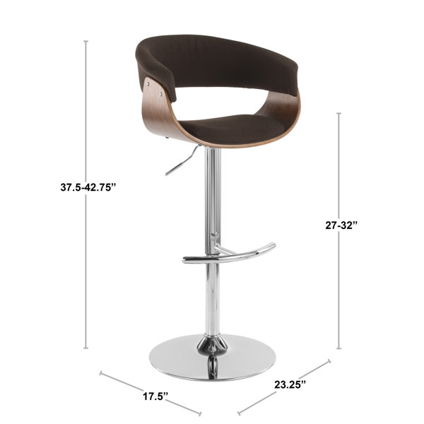 Francesca cream faux leather adjustable swivel bar discount stool